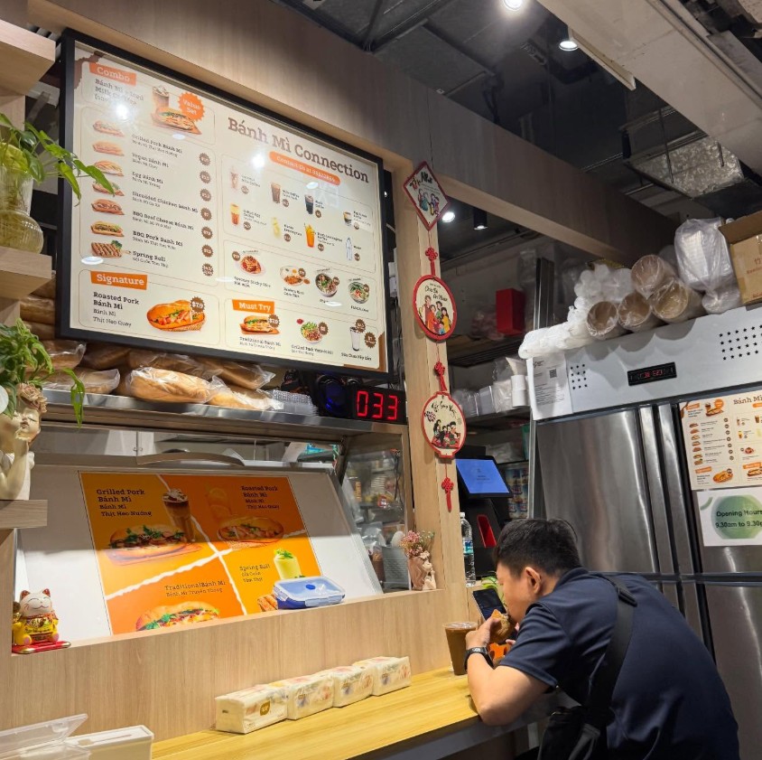 Food stall counter